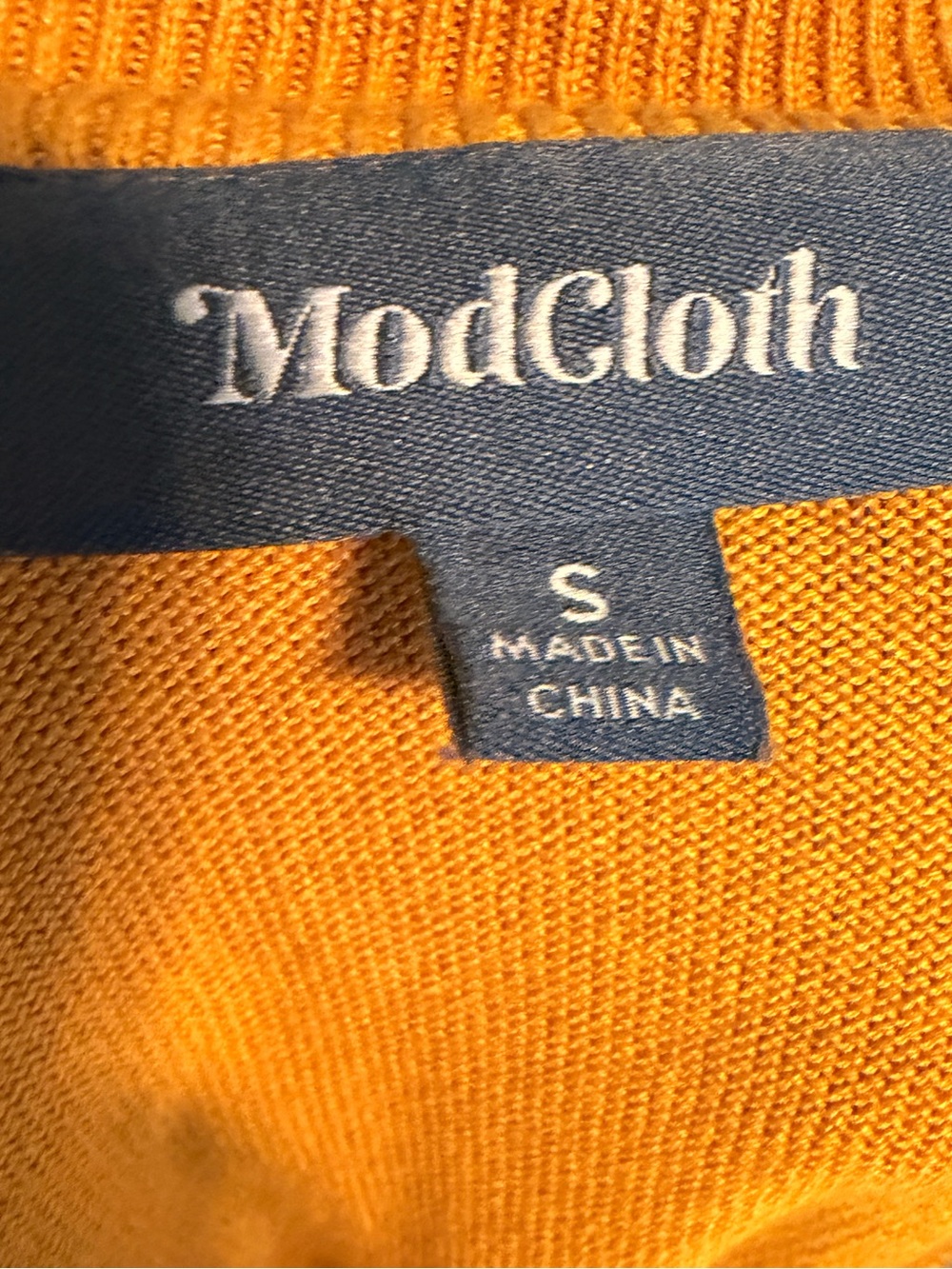 Modcloth Mustard Yellow Dachshund Crewneck Sweater - Picture 2 of 2